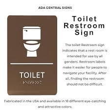 Ada Central Signs 6 X9 Toilet