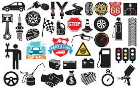 Transport Icons Collection Stock Vector