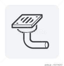 Floor Drain Icon Stock Ilration
