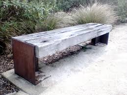 Rustic Railway Sleeper Bench Garden