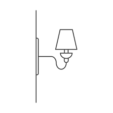 Linear Design Of Vector Icon Sconce