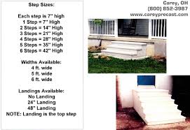 Precast Steps Carey Precast Concrete