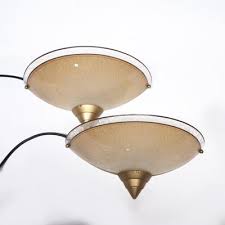 Art Deco Glass Wall Lights Attributed