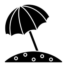 A Solid Design Icon Of Outdoor Umbrella