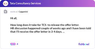 Hi All How Long Does It Take For Tcs