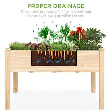 Wood Raised Garden Bed