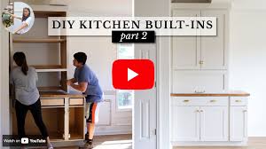 Diy Built In Cabinets For The Kitchen