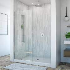 Semi Frameless Fixed Shower Screen