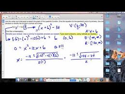 X Intercepts Simplifying Radicals