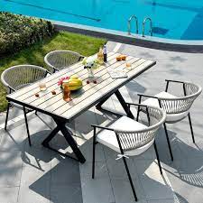 Rectangular Metal Outdoor Dining Table