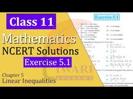 Class 11 Maths Chapter 5 Linear Inequations