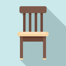 Wood Classic Chair Vector Icon