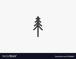 Simple Pine Tree Icon Design Royalty