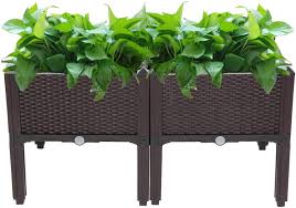 2 Pcs Easy Grow Raised Garden Bed With