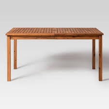 Acacia Wood Simple Outdoor Dining Table