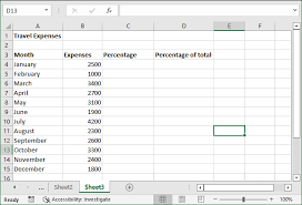 For Percentage Of Total In Excel