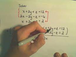 Of Equations Involving Three Variables