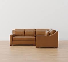 Deep Seat Leather 3 Piece Sectional