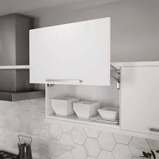 Hampton Bay Designer Series Edgeley Assembled 30x18x12 In Wall Lift Up Door Kitchen Cabinet In White
