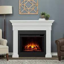 Real Flame Emerson Grand Electric Fireplace Rustic White