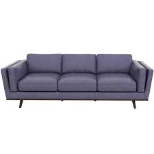 Genuine Leather Sofa Various Colors Fumo Blue