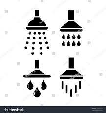 Bath Shower Icon Vector Ilration