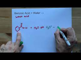Benzoic Acid Water Weak Acid