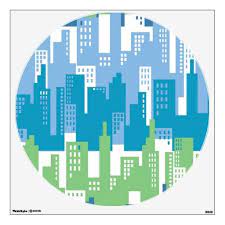 City Icon Wall Decals Wall Patterns