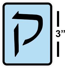 Buy Hebrew Alphabet Letters Stencil Kit
