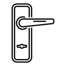 Window Door Handle Icon Outline Vector