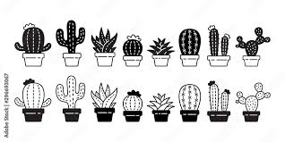 Cactus Vector Icon Desert Flower Logo