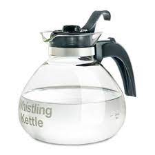 12 Cup Glass Stovetop Whistling Tea