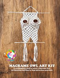 Macrame Owl Art Kit Rosanne Nitti