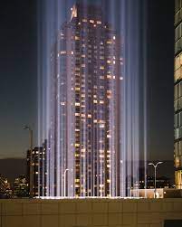 9 11 memorial tribute in light marks