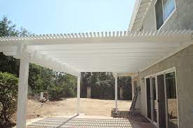 Wood Lattice Patio Cover And Wood