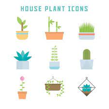 Plant Icon Sketch Icon Mosaic Art