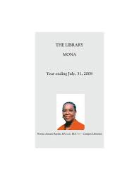 the library mona year ending july 31