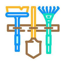 Wall Tool Holder Garage Tool Color Icon
