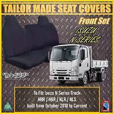 Black Canvas Seat Covers For Isuzu Nhr