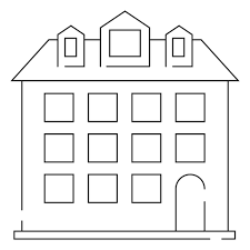 Tall House Thin Line Icon Png Svg