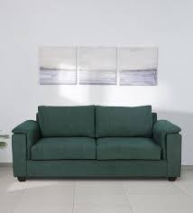 Buy Andres Fabric 3 Seater Sofa In Ash
