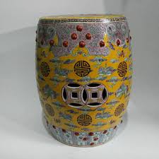 Chinese Porcelain Garden Seat Stool