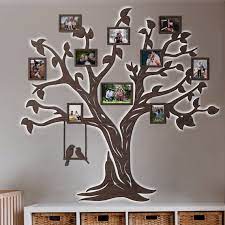 Large Led Family Tree Wooden Tree Of