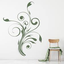 Plant Flower Swirl Wall Sticker