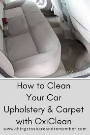 How To Clean Car Seats With Oxiclean