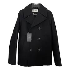 Wool Peacoat Saint Lau Black Size