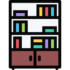 Bookcase Coloring Color Icon