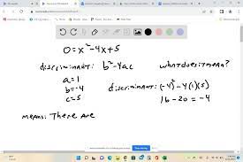 4ac For The Quadratic Equation