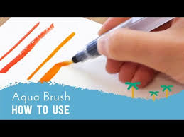 Water Brush Pen Aqua Brush Tutorial
