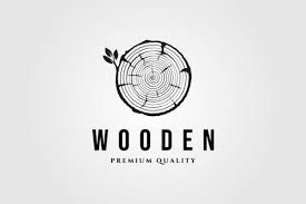 Wood Texture Icon Logo Vintage Vector